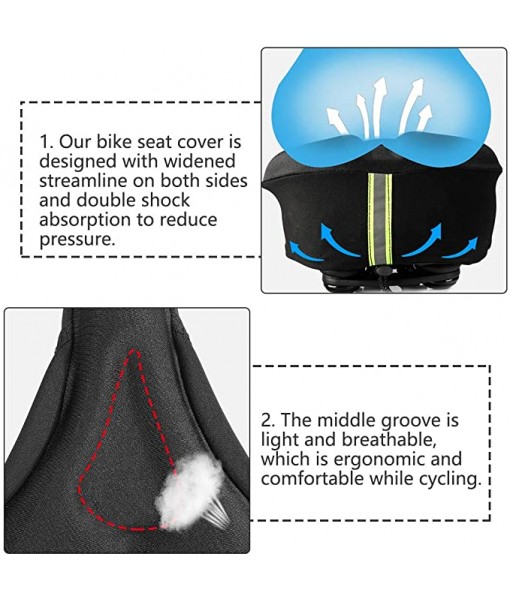 Gel Bike Seat Cover with Reflector